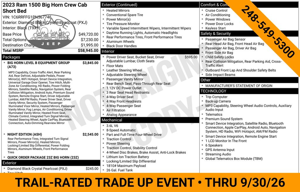 ram ram 1500 pickup 2023 1C6RRFFG1PN567746 image ram ram 1500 pickup 2023 1C6RRFFG1PN567746 image